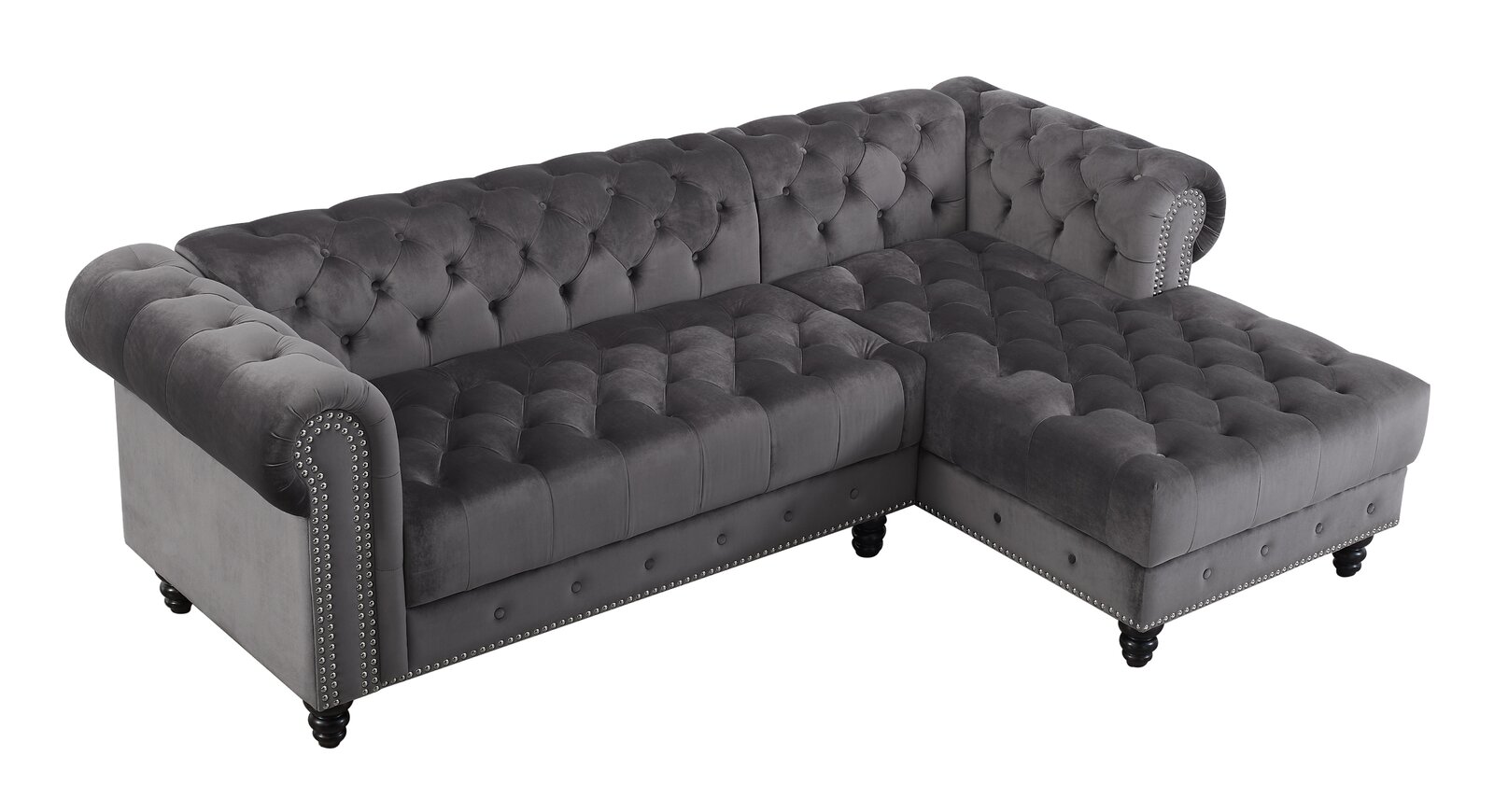 【Furniture】Lora 2 - Piece Upholstered Chaise Sectional