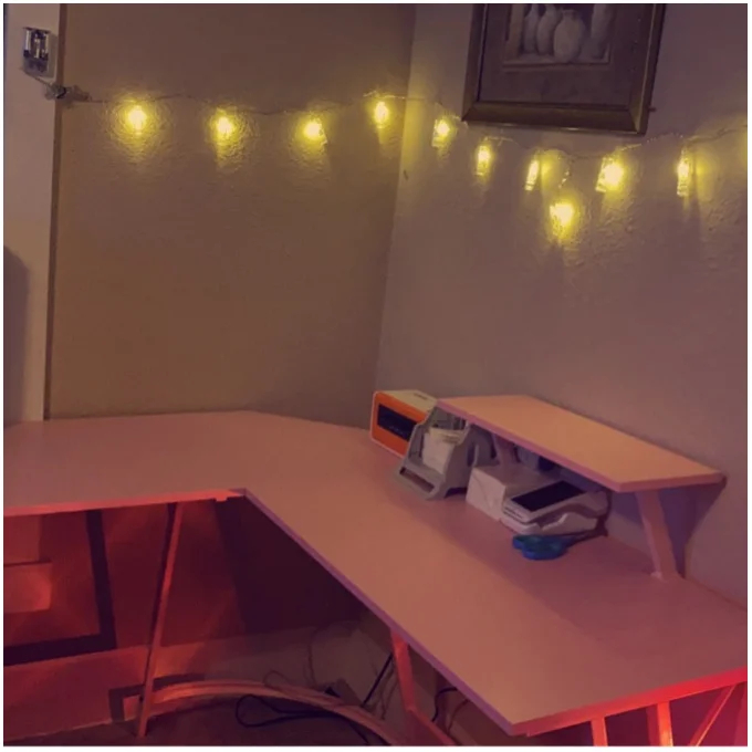 Sherri L- Shaped Gaming Desk