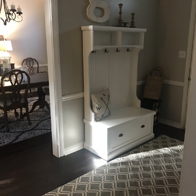 【Furniture】Carmel 40'' Wide Hall Tree with Bench and Shoe Storage