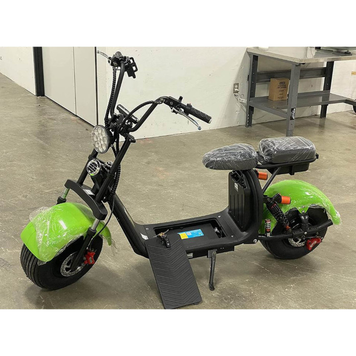Adult Electric Fat Tire Scooter 60V Citycoco Bike 2000W Scooter Up To 24 MPH