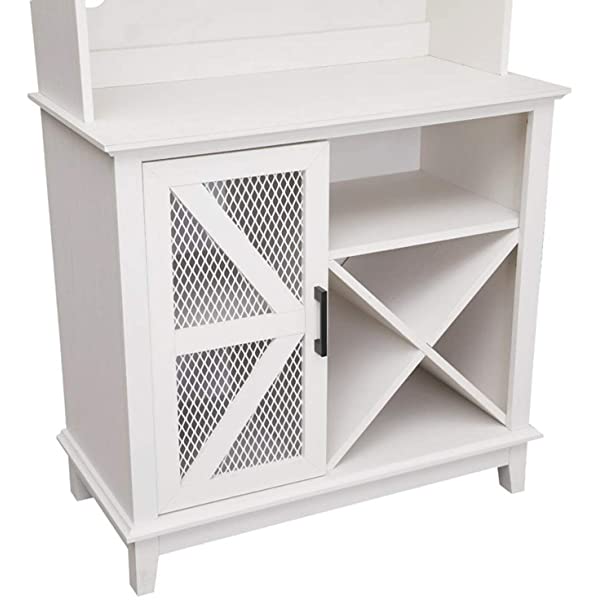 Home Source Bar Cabinet and Coffee Station (Charcoal)