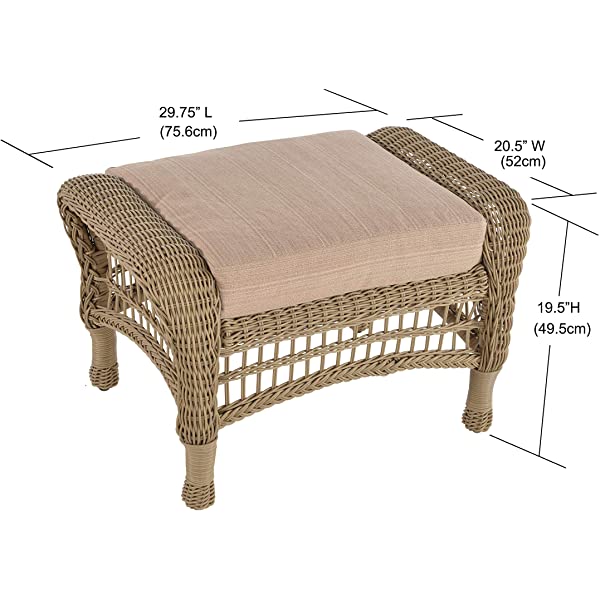 W Unlimited Saturn Collection Outdoor Garden Patio Chair Light Brown 1 Chair