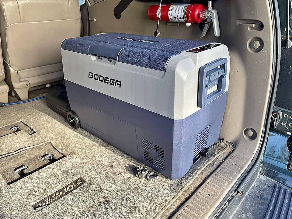 BODEGA 12 Volt Refrigerator Portable Freezer, Car Fridge Dual Zone APP Control, 64 Quart（60L）