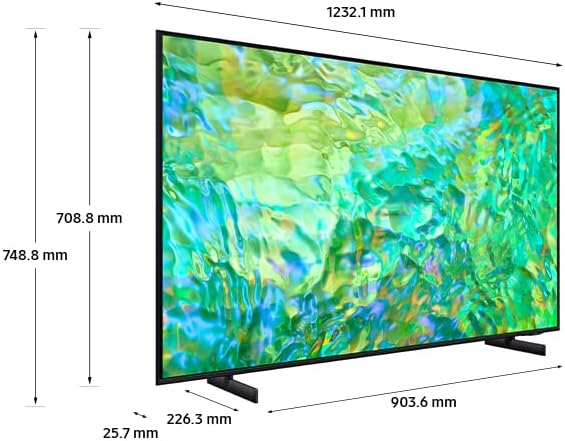 Samsung CU8000 4K UHD Smart TV (2023) - Crystal TV With Alexa Built-In & Gaming Hub, Dynamic Crystal Colour, Object Tracking Sound & HDR Powered By HDR10+, Video Call Apps [Energy Class G]