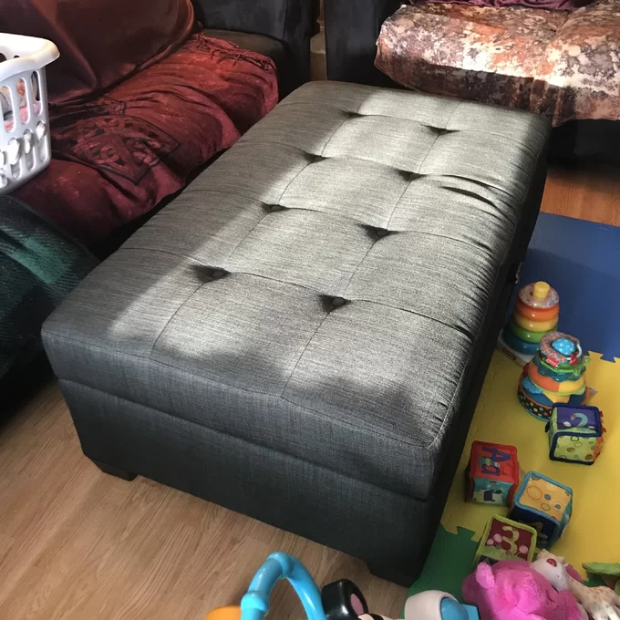 【Furniture】Lacour Upholstered Storage Ottoman