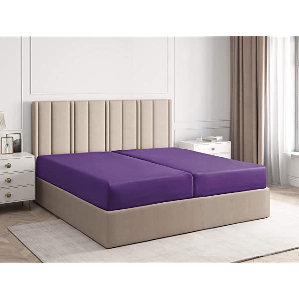 Queen Fitted Sheet - Single Fitted Deep Pocket Sheet - Fits Mattress Perfectly - Soft Wrinkle Free Sheet - 1 Fitted Sheet Only – Light Pink Queen Light Pink