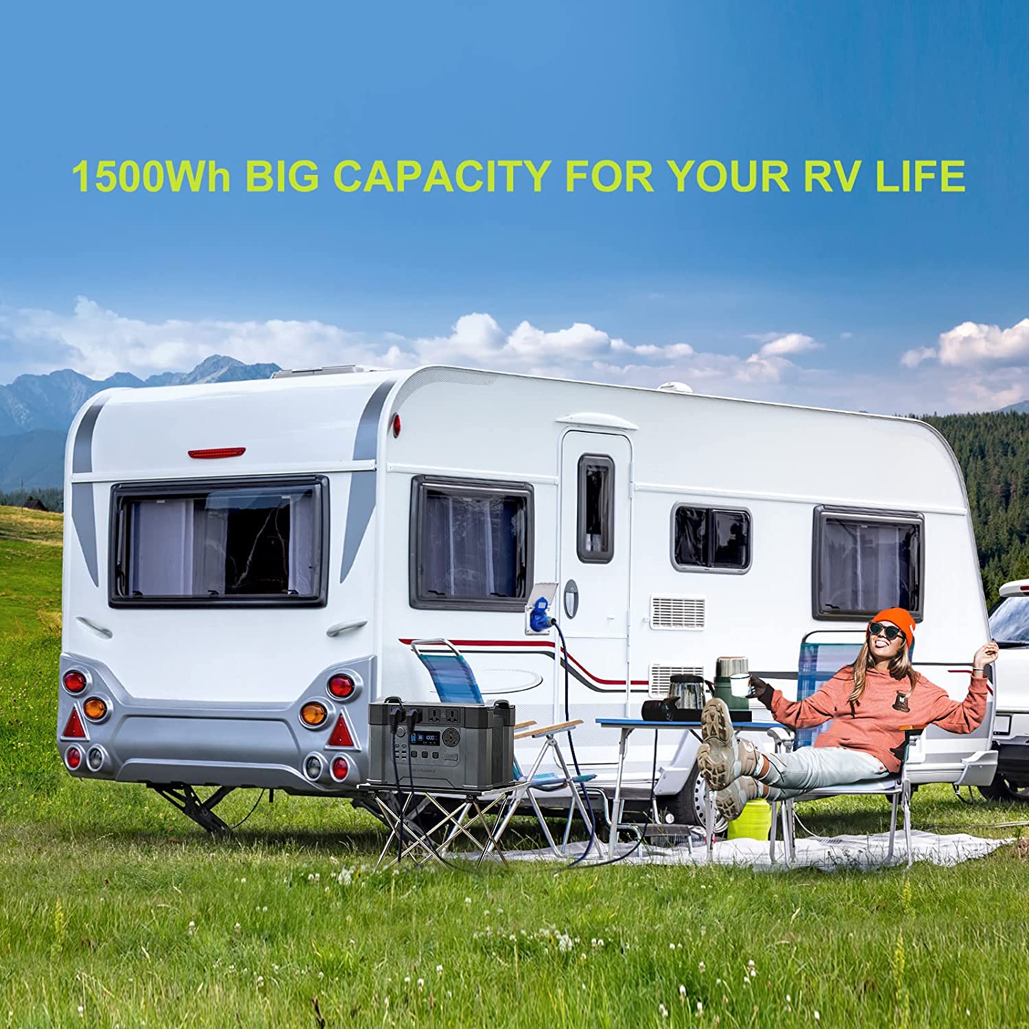 ALLPOWERS MPPT Solar Generator S2000 Pro, 2400W 1500wh Portable Power Station with 2* 200W