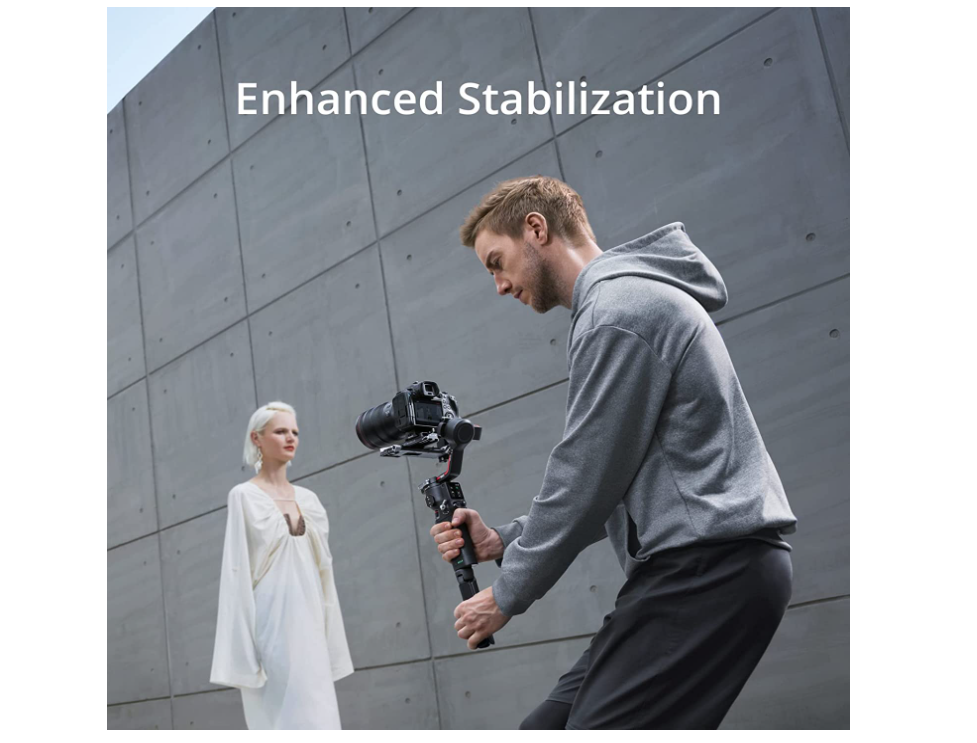 DJI RS 3, 3-Axis Gimbal for DSLR and Mirrorless Camera Canon/Sony/Panasonic/Nikon/Fujifilm, 3 kg (6.6 lbs) Payload, Automated Axis Locks, 1.8