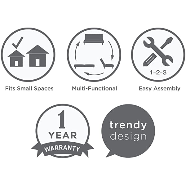 DHP Franklin Mid Century Upholstered Daybed, Sofa Bed, Twin Size Frame, Tan Linen Linen Twin Tan