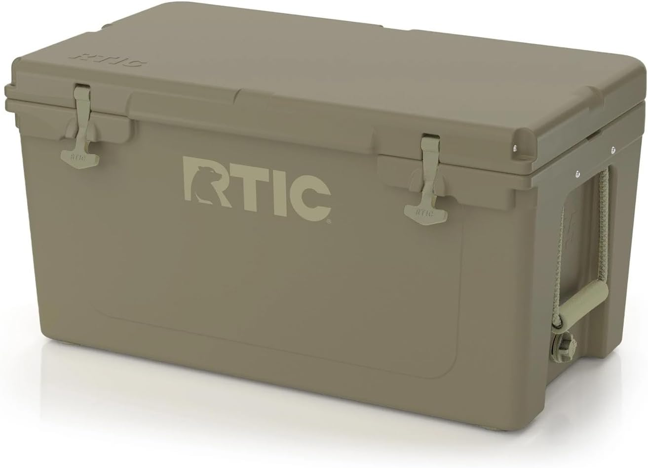 RTIC 45、65、85、110 QT Ultra-Tough Cooler Hard Insulated Portable Ice Chest Box for Beach, Drink, Beverage, Camping, Picnic, Fishing, Boat, Barbecue