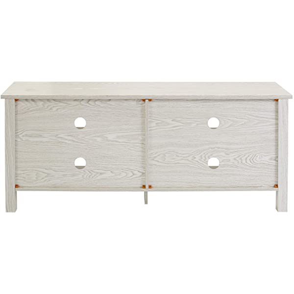 Walker Edison Wren Classic 4 Cubby TV Stand for TVs up to 65 Inches, 58 Inch, Black Black 58 InchTV Stand