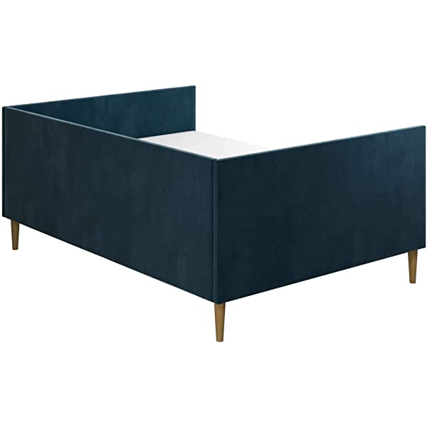 DHP Franklin Mid Century Upholstered Daybed, Sofa Bed, Twin Size Frame, Tan Linen Linen Twin Tan