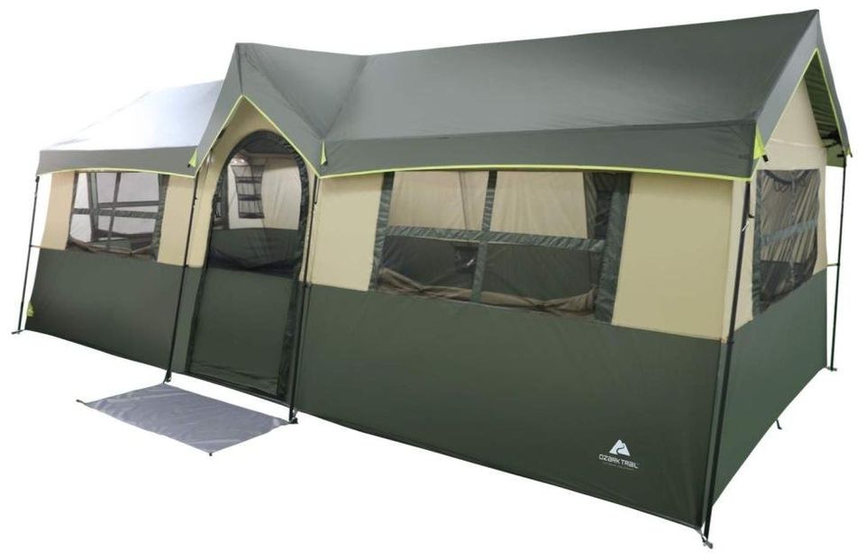 12 Person Cabin Tent with 2 Closets.