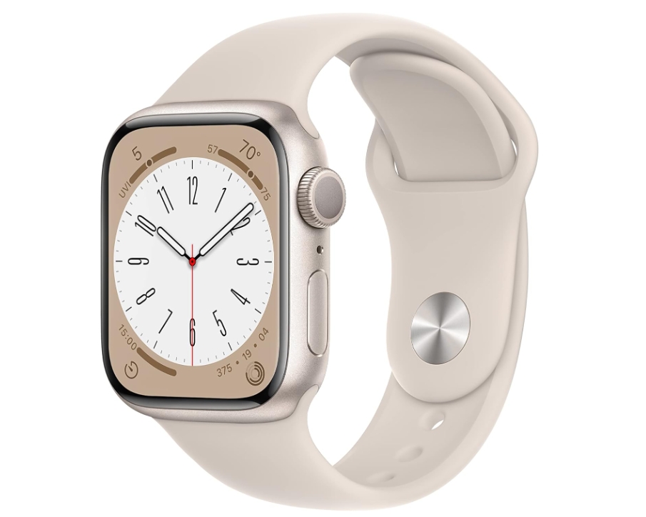 Apple Watch Series 8 [GPS 41mm] Smart Watch w Midnight Aluminum Case with Midnight Sport Band