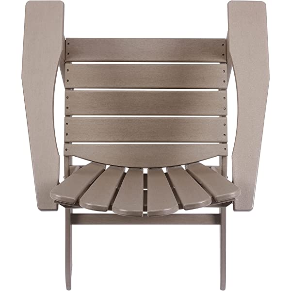 Ehomeline Classic Outdoor Adirondack Chairs with Connecting Plate Set of 3 for Garden Porch Patio Deck Backyard, Weather Resistant Accent Furniture, Blue