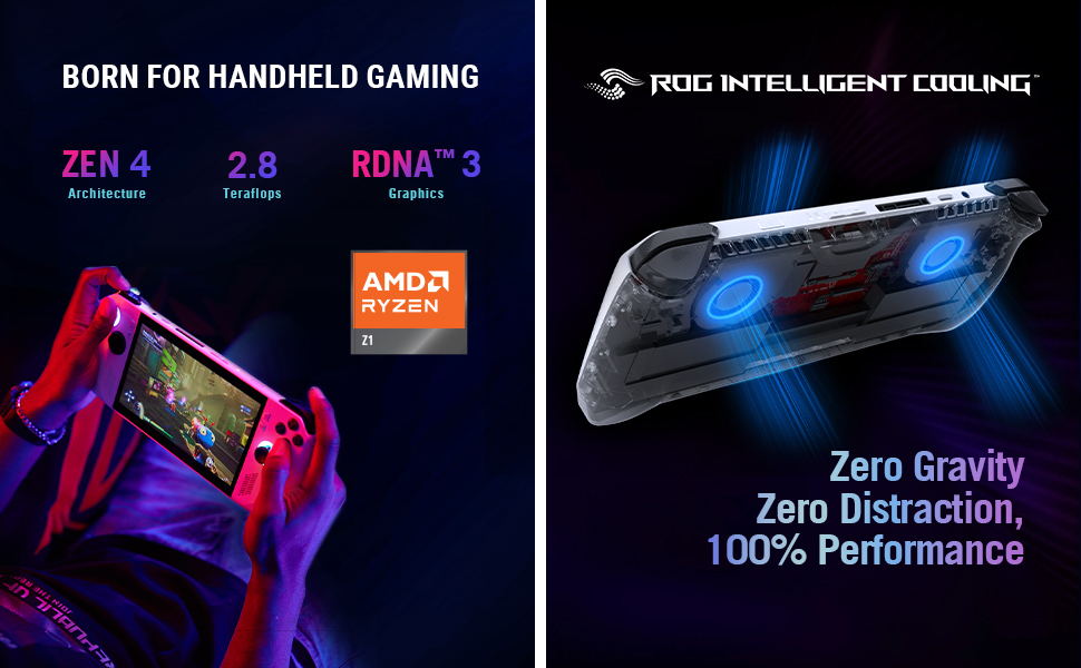 ASUS - ROG Ally Gaming Handheld Console - Z1 Processor