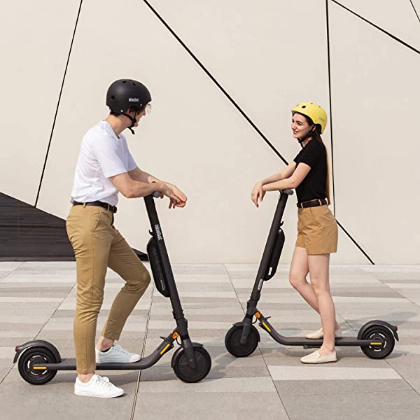 Segway Ninebot E22 E45 Electric Kick Scooter, Upgraded Motor Power, 9-inch Dual Density Tires, Lightweight and Foldable