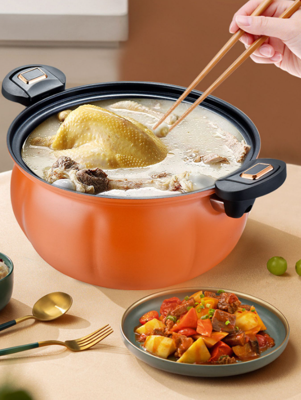 Micro-pressure cooker large-capacity household pumpkin soup pot multi-functional high pressure cooker induction cooker gas universal