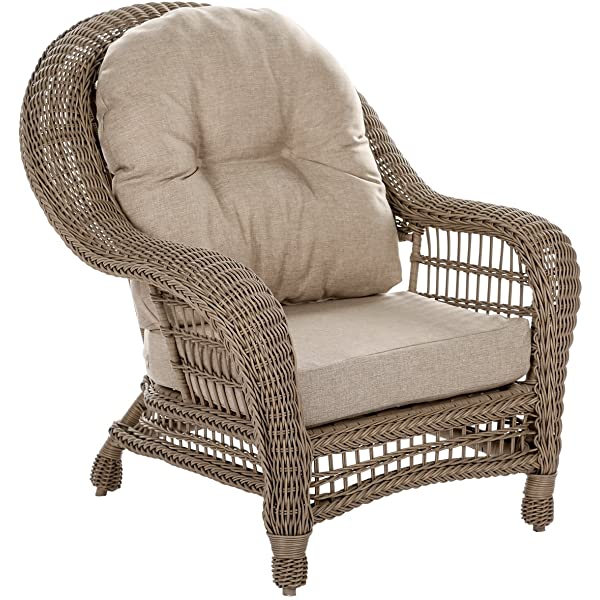 W Unlimited Saturn Collection Outdoor Garden Patio Chair Light Brown 1 Chair