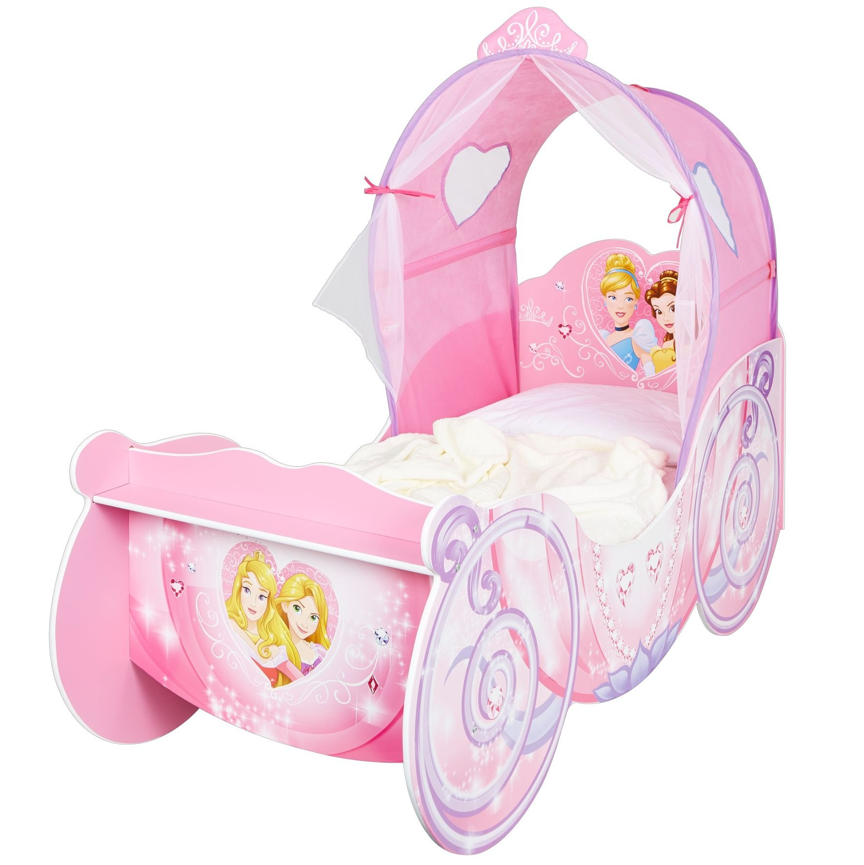 【Furniture】Princess Carriage Kids Toddler Bed by HelloHome, Pink, 160x87.5x136 cm