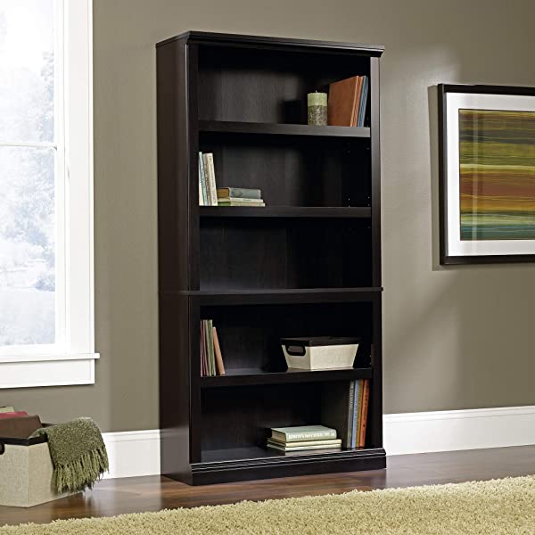 Sauder Select Collection 5-Shelf Bookcase, Washington Cherry finish Washington Cherry Finish Bookcase