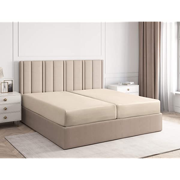 Queen Fitted Sheet - Single Fitted Deep Pocket Sheet - Fits Mattress Perfectly - Soft Wrinkle Free Sheet - 1 Fitted Sheet Only – Light Pink Queen Light Pink