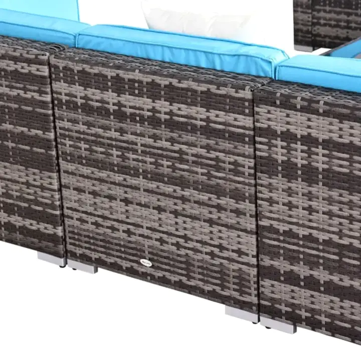 【Furniture】7 Piece Rattan Sofa Set Outdoor Furniture Patio Set