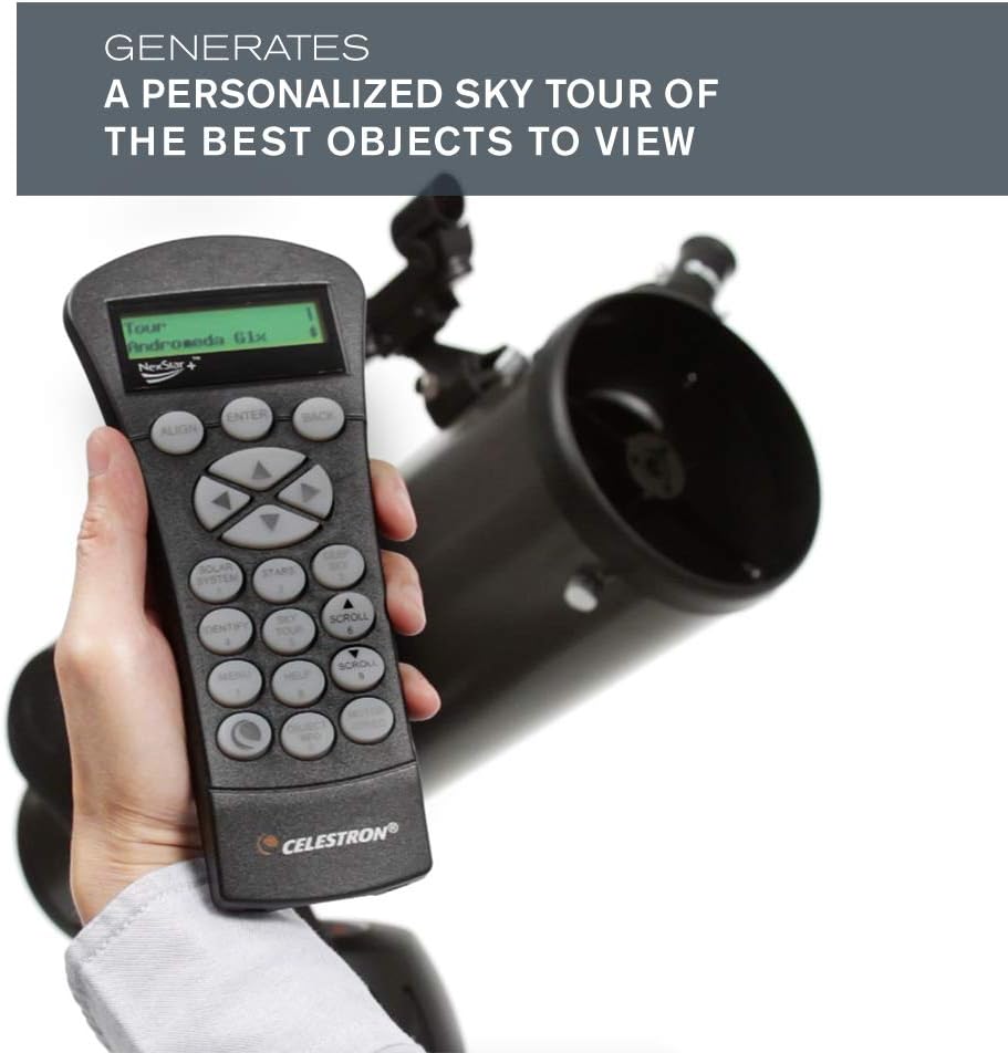 Celestron - NexStar 130SLT Computerized Telescope - Compact and Portable - Newtonian Reflector Optical Design - SkyAlign Technology - Computerized Hand Control - 130mm Aperture