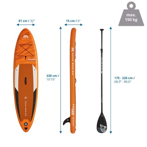 【Sports&Outdoors】Stand Up Paddle Board - FUSION 10'10 - Inflatable SUP Package