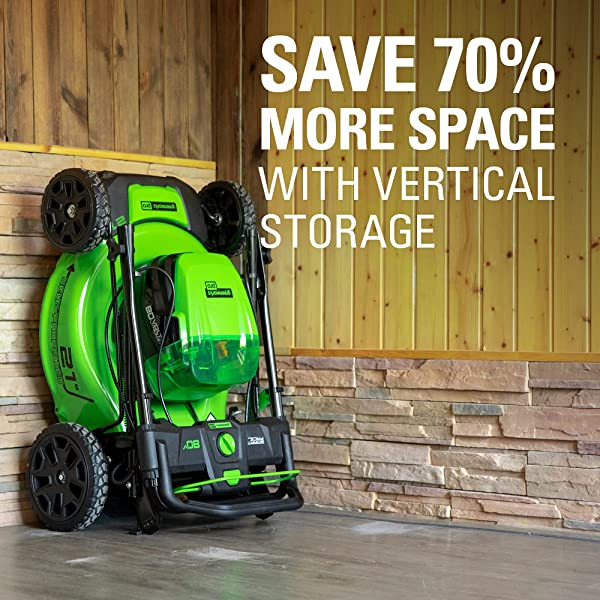 Greenworks Pro 80V 21 inch Cordless Push Lawn Mower, Includes Two 2Ah Batteries and Charger, GLM801601 (2) 2Ah Batteries Push