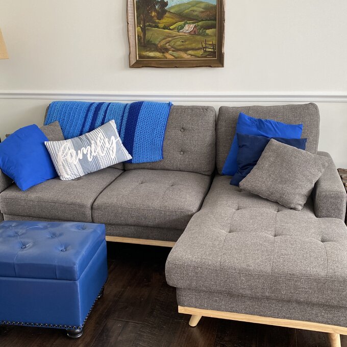 【Furniture】Jaheim 91'' Upholstered Sleeper Sofa