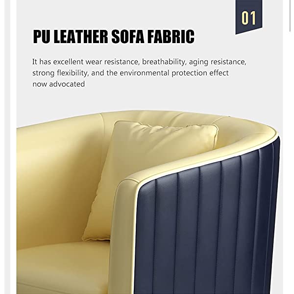 HUAYIN Round Dining Table Set, Conversation Table Sets with 4 Upholstered Chairs | 4 Pieces Patio Furniture Sets for Small Spaces Kitchen Modern Home for Cafe Restaurant,Yellow,1 Table & 4 Chairs 1 table & 4 chairs Yellow