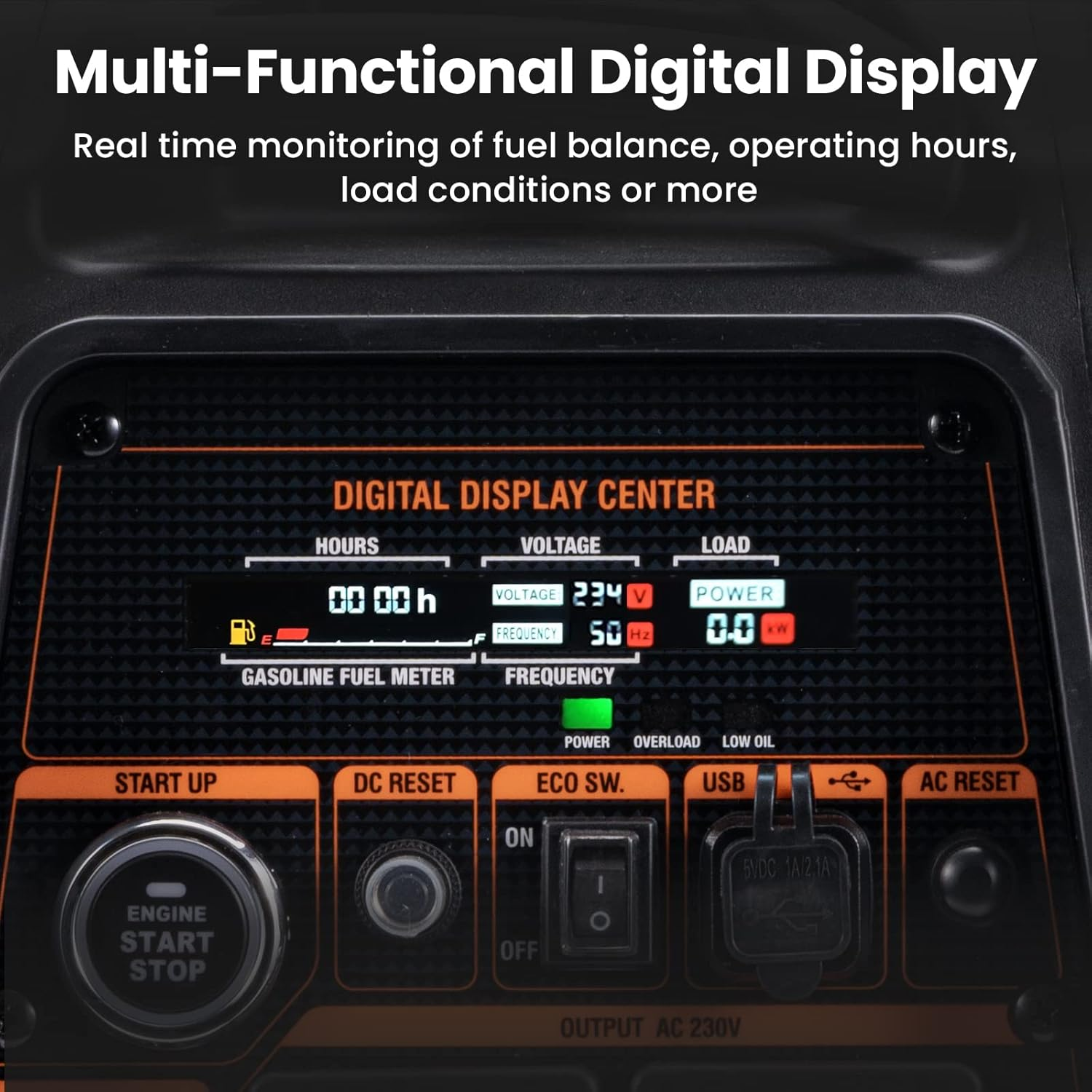 maXpeedingrods 3500W Petrol Inverter Generator Dual Fuel 4-Stroke Electric Start Generator for Camping, RV Travel, Home, or Jobsites
