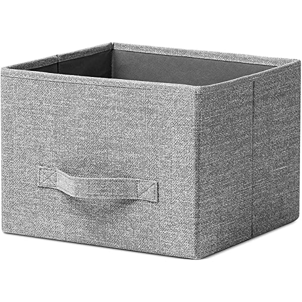 7 Drawers Dresser - Furniture Storage Tower Unit for Bedroom, Hallway, Closet, Office Organization - Steel Frame, Wood Top, Easy Pull Fabric Bins Gray/White Gray / White