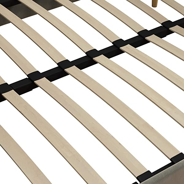 DHP Franklin Mid Century Upholstered Daybed, Sofa Bed, Twin Size Frame, Tan Linen Linen Twin Tan