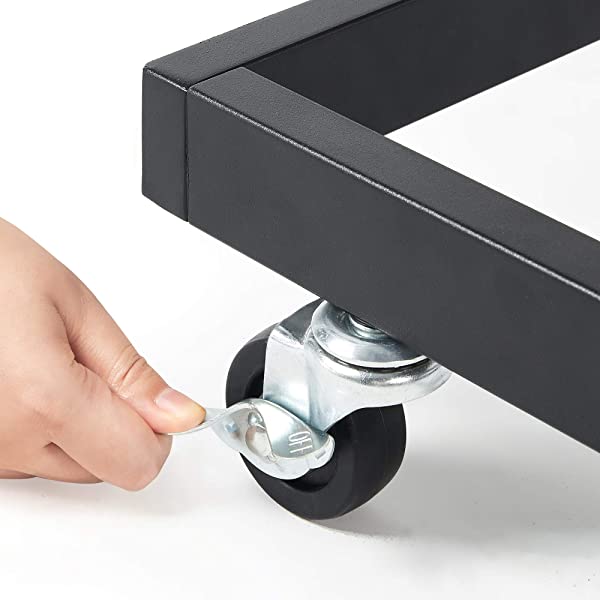 Zinus Eden Twin Daybed and Trundle Set / Premium Steel Slat Support / Daybed and Roll Out Trundle Accommodate Twin Size Mattresses Sold Separately, Black