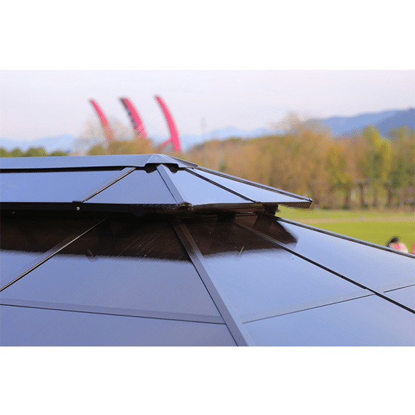 Well design outdoor garden patio BBQ gazebo pavilion with mosquitoes net