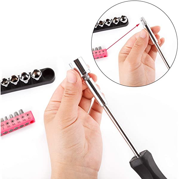 CARTMAN 148Piece Tool Set General Household Hand Tool Kit with Plastic Toolbox Storage Case Socket and Socket Wrench Sets Red