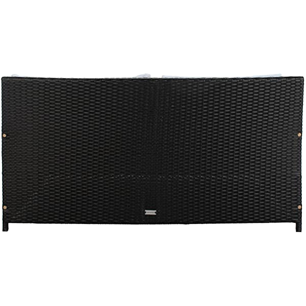 Safavieh Outdoor Collection Cadeo Brown Cushion Daybed PAT7500C, Grey/White